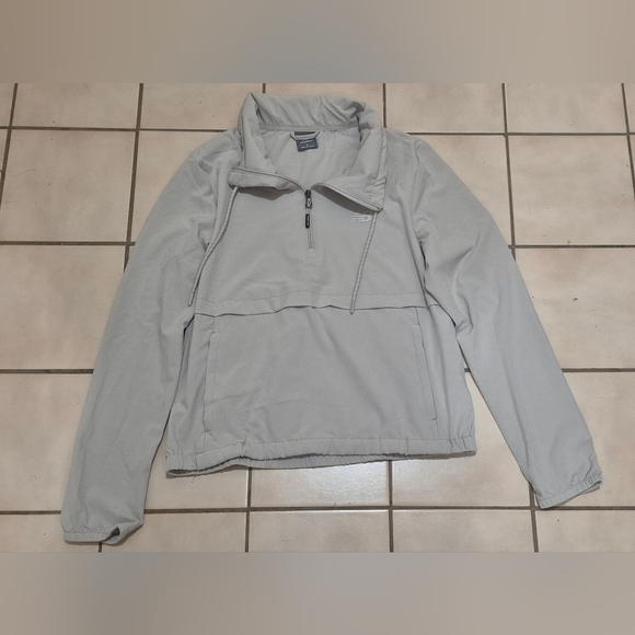 New Balance Quarter-Zip Windbreaker Pullover – Light Grey – Size Small - Picture 1 of 8